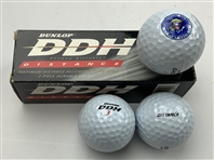 A Collection of Themed Collectible Golf Balls and Original Packaging including Dunlop Titleist Ram and Pinnacle