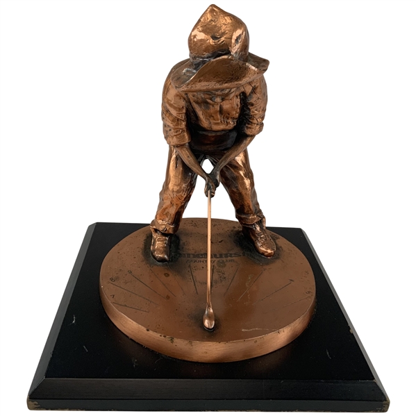 Pinehurst Country Club Putter Boy Copper-Finished Sundial by Balfour