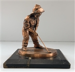 Balfour Pinehurst Country Club Putter Boy Copper Finished Metal Statue