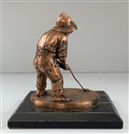 Balfour Pinehurst Country Club Putter Boy Copper Finished Metal Statue