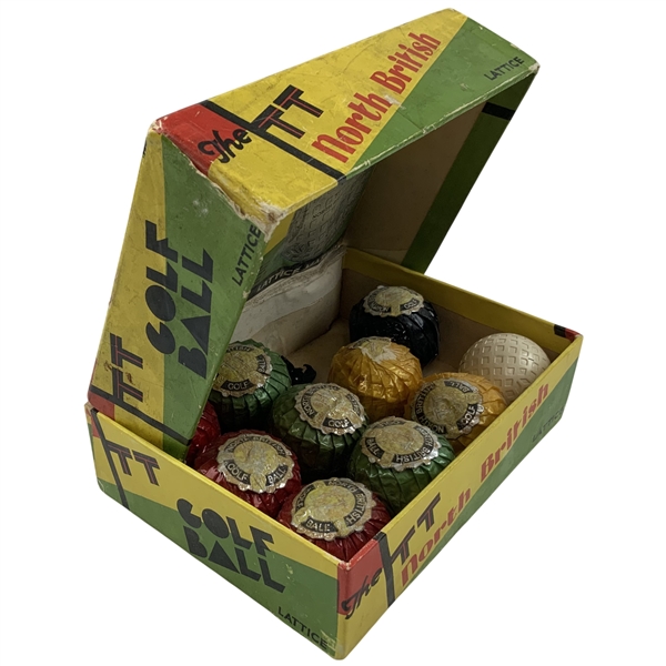 Vintage The North British TT Lattice Marking Golf Balls in Original Box
