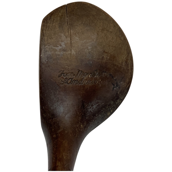Tom Morris St Andrews Autograph Special World Champion Hickory Wood Golf Club