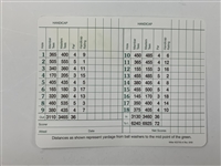 A Collection of Five Augusta National Golf Club Scorecards Signed by Masters Champions JSA ALOA