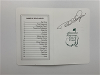 Langer, Goalby, Singh & O'Meara Signed ANGC Scorecards JSA ALOA