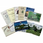 Eleven (11) Signed Golf Scorecards from Major Championship Winners & Prestigious Courses JSA ALOA
