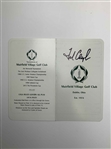 Eleven (11) Signed Golf Scorecards from Major Championship Winners & Prestigious Courses JSA ALOA