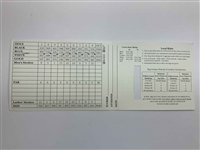 Eleven (11) Signed Golf Scorecards from Major Championship Winners & Prestigious Courses JSA ALOA