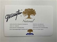 Eleven (11) Signed Golf Scorecards from Major Championship Winners & Prestigious Courses JSA ALOA