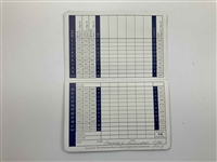 Eleven (11) Signed Golf Scorecards from Major Championship Winners & Prestigious Courses JSA ALOA