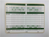 Eleven (11) Signed Golf Scorecards from Major Championship Winners & Prestigious Courses JSA ALOA