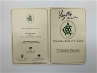 Eleven (11) Signed Golf Scorecards from Major Championship Winners & Prestigious Courses JSA ALOA
