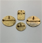 A Collection of Four Commemorative PGA TOUR Golf Lapel Pins