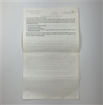 Hogan, Nelson & White Signed Correspondence JSA ALOA 