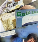 Collection of Nine Signed Vintage Golf Magazines and Clippings Featuring Jack Nicklaus and Gary Player JSA ALOA