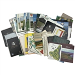 A Collection of Vintage and Contemporary Golf Course Yardage Books, Guides, and Scorecards Featuring St Andrews Links and Open Championship Venues