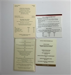 A Collection of Nine Professional Golf Course Scorecards Signed by Major Champions and Hall of Fame Members JSA ALOA