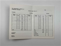 13 Signed Scorecards Mostly From Major Sites W/Corresponding Champs JSA ALOA