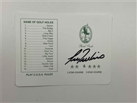 13 Signed Scorecards Mostly From Major Sites W/Corresponding Champs JSA ALOA