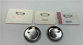 A Collection of 17 Vintage Golf Tournament Credentials and Pins 1977-1992 Including Major Championships