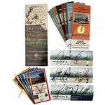A Collection of Professional Golf Memorabilia Including Signed 1995 U.S. Open Pairing Sheet and Tournament Badge Sets JSA ALOA