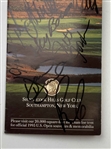 A Collection of Professional Golf Memorabilia Including Signed 1995 U.S. Open Pairing Sheet and Tournament Badge Sets JSA ALOA