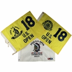 A Trio of U.S. Open Flags for Oakmont, Congressional, and Shinnecock Hills