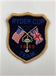 A Trio of Ryder Cup Golf Memorabilia Including a 1965 Team Patch and Tournament Badges