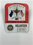 A Trio of Ryder Cup Golf Memorabilia Including a 1965 Team Patch and Tournament Badges