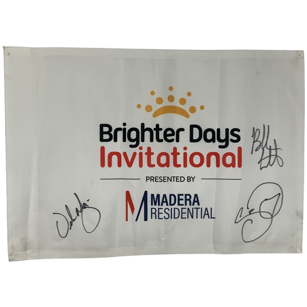 Brighter Days Invitational Presented by Madera Residential Multi-Signed Golf Pin Flag JSA ALOA