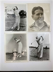 A Collection of Approximately 75 Vintage Professional Golf Photographs Including Signed Photos