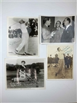 A Collection of Approximately 75 Vintage Professional Golf Photographs Including Signed Photos