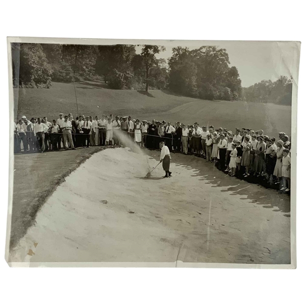 1931 Bobby Jones vs Sleepy Hollow CC 72-Man-Field Type I Bunker Photo PSA