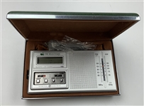 General Electric 1981 Masters Tournament Portable AM/FM Clock Radio Model 7-2100B with Original Case