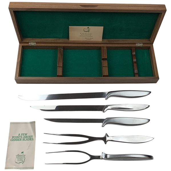 1982 Masters Tournament Contestant Gerber Legendary Blades 5-Piece Carving Set