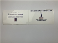 Singh, Price, Duval & Seven Others Signed 1998 Tour Championship Official Scorecards