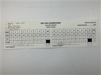 Singh, Price, Duval & Seven Others Signed 1998 Tour Championship Official Scorecards