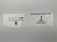 Singh, Price, Duval & Seven Others Signed 1998 Tour Championship Official Scorecards