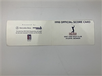 Singh, Price, Duval & Seven Others Signed 1998 Tour Championship Official Scorecards