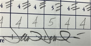 Singh, Price, Duval & Seven Others Signed 1998 Tour Championship Official Scorecards
