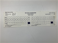 Calcavecchia, Sluman, Tway & Seven Others Signed 1998 Tour Championship Official Scorecards