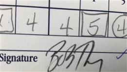 Calcavecchia, Sluman, Tway & Seven Others Signed 1998 Tour Championship Official Scorecards