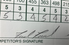 Toms, Magee, Funk & Five Others Signed 1999 Memorial Tournament Official Scorecards 