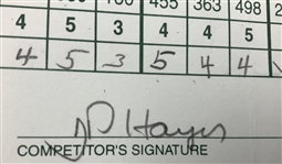 Toms, Magee, Funk & Five Others Signed 1999 Memorial Tournament Official Scorecards 