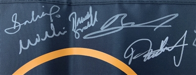 Scottie, USA & International Team Signed Presidents Cup Golf Flag JSA ALOA