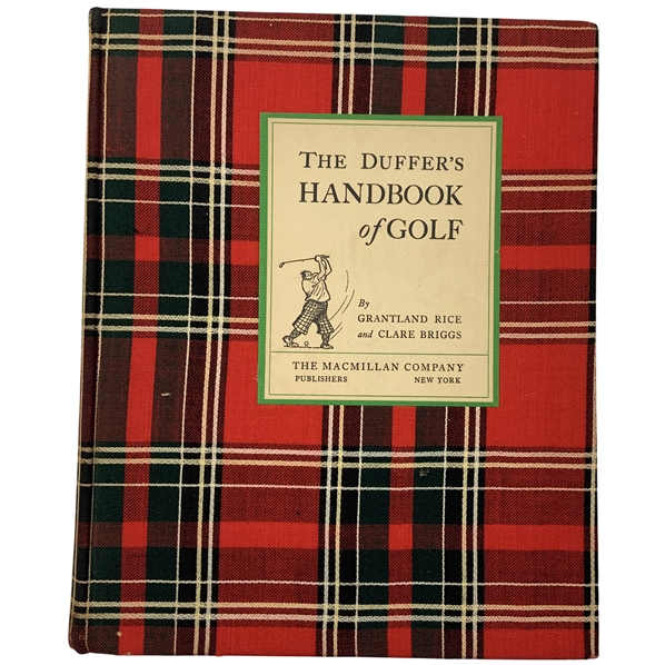 1926 The Duffers Handbook of Golf by Grantland Rice and Clare Briggs Signed Ltd Ed First Printing JSA ALOA