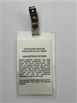 Tiger Woods' Pro Debut 1996 GMO Volunteer Badge - Seldom Seen