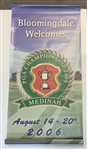 2006 PGA Championship Medinah Country Club Promotional Event Banner - Tiger Win