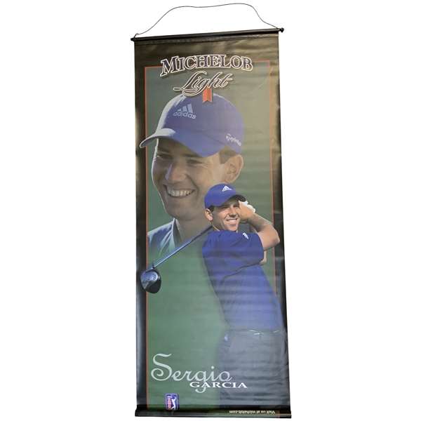 Sergio Garcia Michelob Light PGA Tour Promotional Advertising Banner