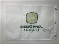 Jackson Koivun Signed John Deere Classic Flag JSA ALOA