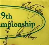Jack, Watson, Player & 14 Champs Signed 2000 Open Championship at St. Andrews Flag JSA ALOA